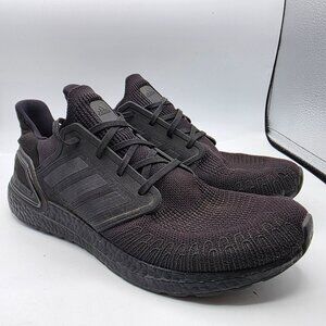 Adidas UltraBoost 20 Mens Size 11.5 Triple Black Athletic Shoes Running Walking